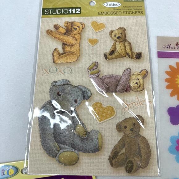 Lot of 10 Miscellaneous Scrapbooking Sticker Sheets - Picture 3 of 6